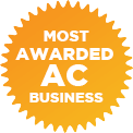 Mouritz sticker most awarded AC business.